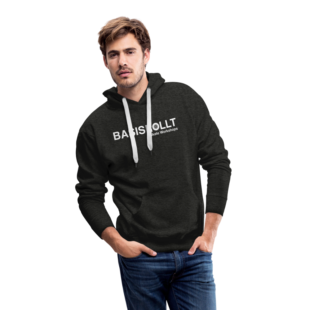 BASISROLLT - Männer Premium Hoodie - Clean&Love - Anthrazit