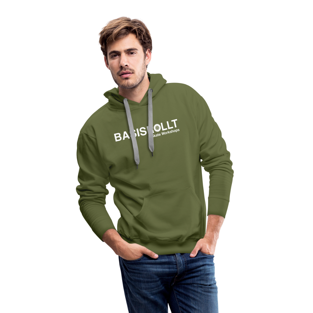 BASISROLLT - Männer Premium Hoodie - Clean&Love - Olivgrün