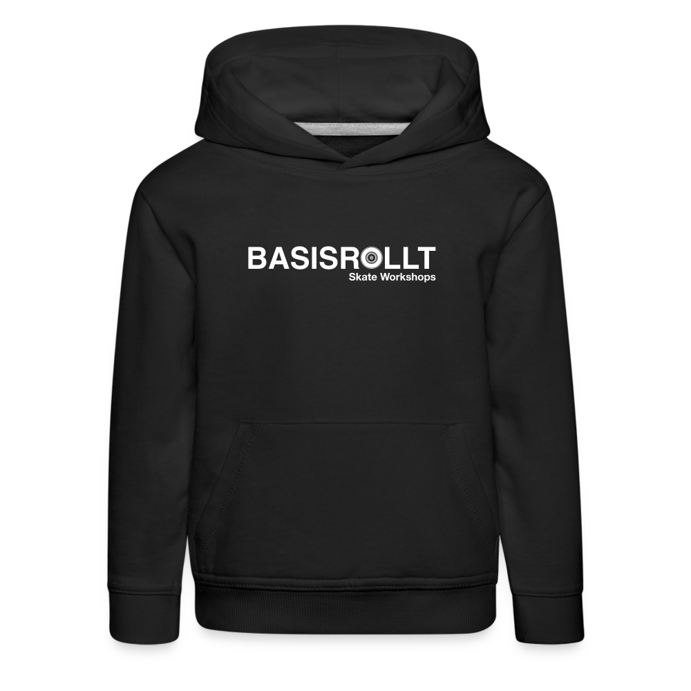 BASISROLLT - Kinder Premium Hoodie - CLEAN&LOVE - Schwarz