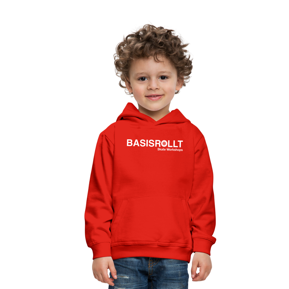 BASISROLLT - Kinder Premium Hoodie - CLEAN&LOVE - Rot