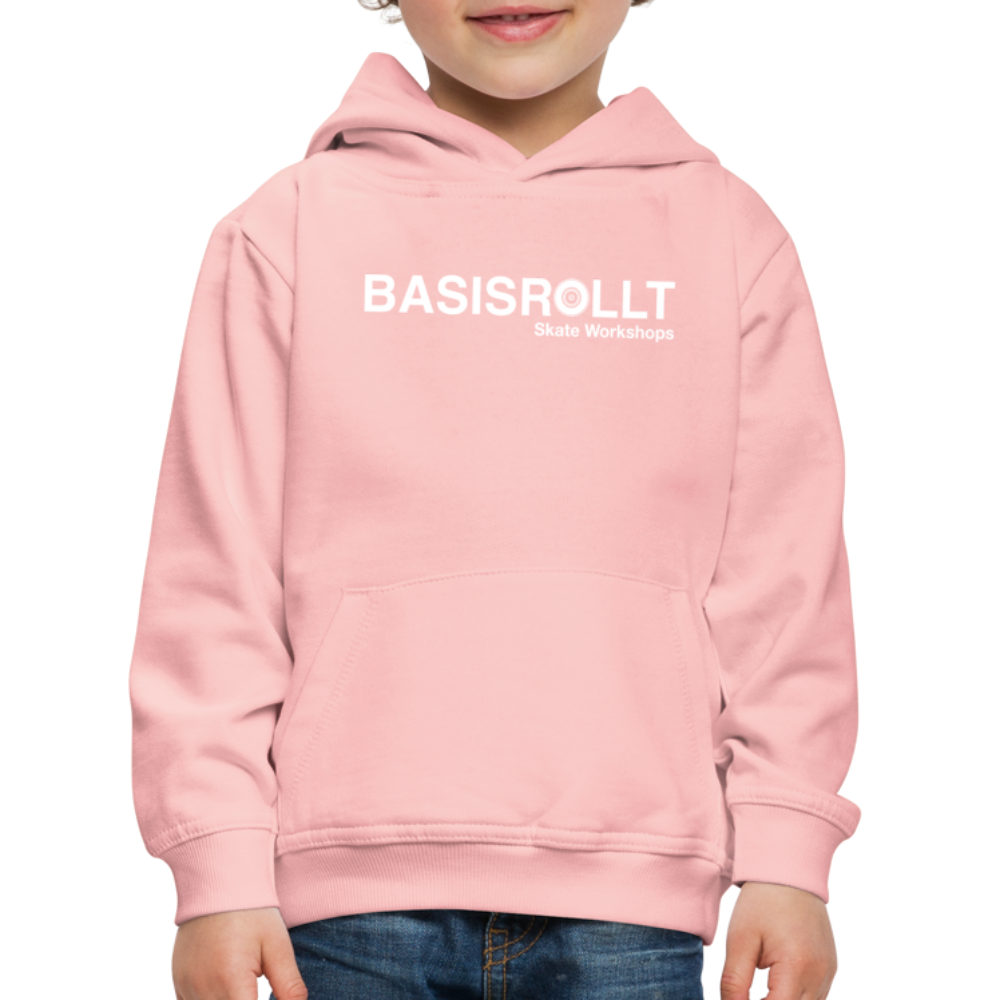 BASISROLLT - Kinder Premium Hoodie - CLEAN&LOVE - Kristallrosa