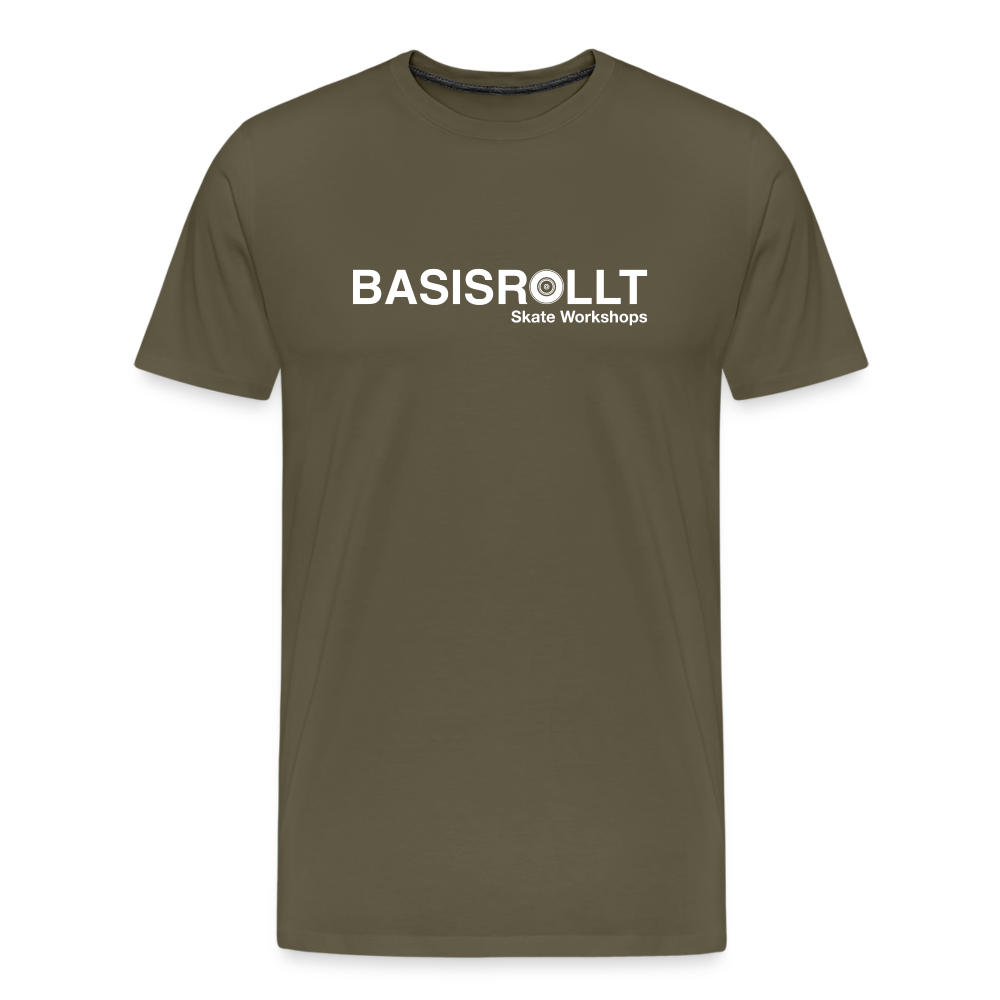 BASISROLLT - Männer Premium T-Shirt - „CLEAN&LOVE“ - Khaki