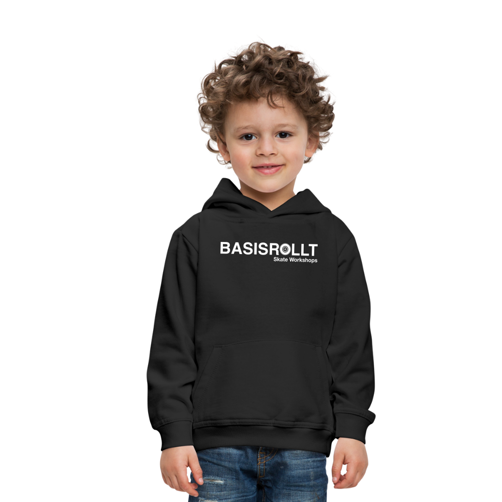 BASISROLLT - Kinder Premium Hoodie - CLEAN&LOVE - Schwarz