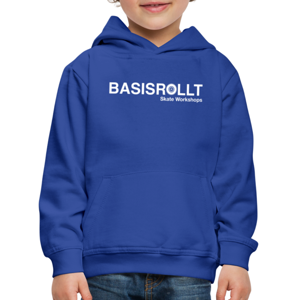 BASISROLLT - Kinder Premium Hoodie - CLEAN&LOVE - Royalblau