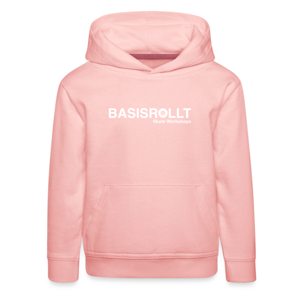 BASISROLLT - Kinder Premium Hoodie - CLEAN&LOVE - Kristallrosa