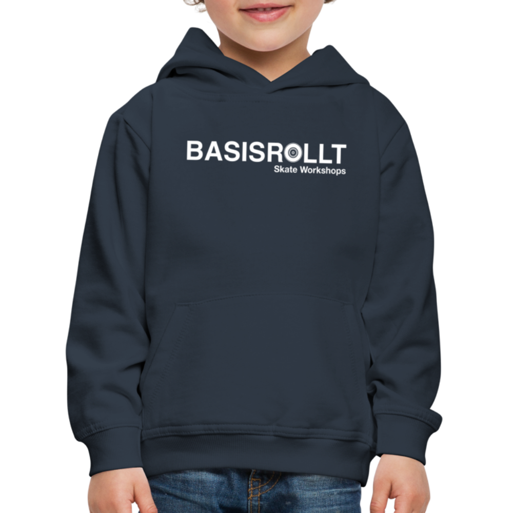 BASISROLLT - Kinder Premium Hoodie - CLEAN&LOVE - Navy