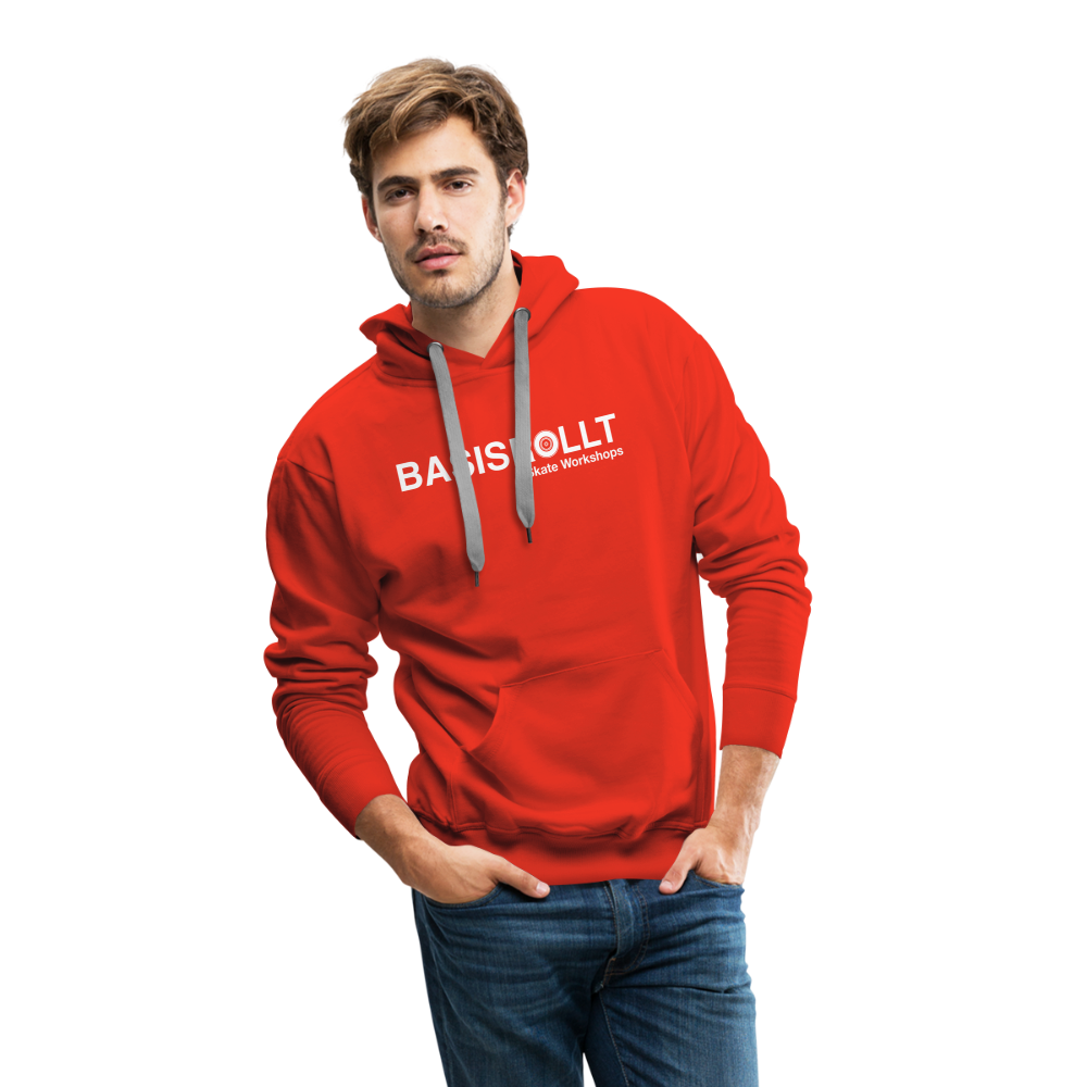 BASISROLLT - Männer Premium Hoodie - Clean&Love - Rot