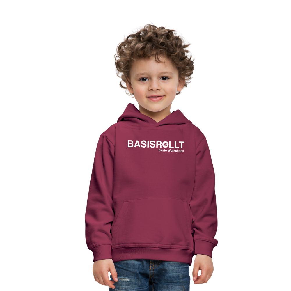 BASISROLLT - Kinder Premium Hoodie - CLEAN&LOVE - Bordeaux