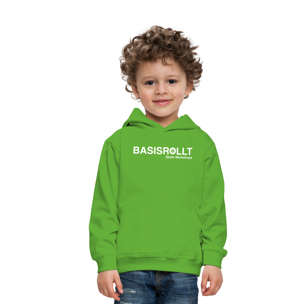 BASISROLLT - Kinder Premium Hoodie - CLEAN&LOVE - Hellgrün