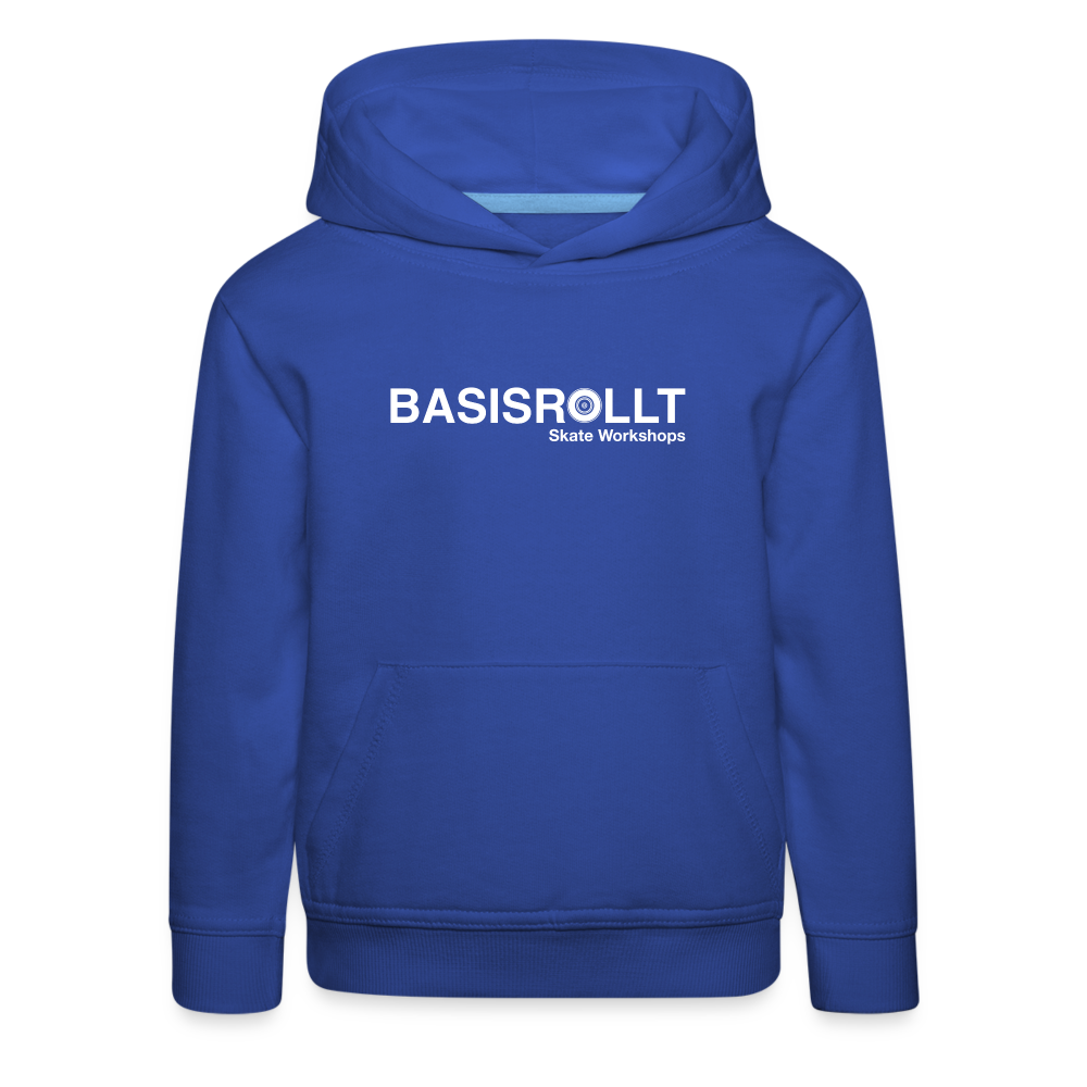 BASISROLLT - Kinder Premium Hoodie - CLEAN&LOVE - Royalblau