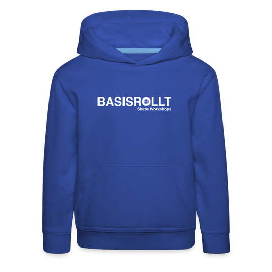 BASISROLLT - Kinder Premium Hoodie - CLEAN&LOVE - Royalblau