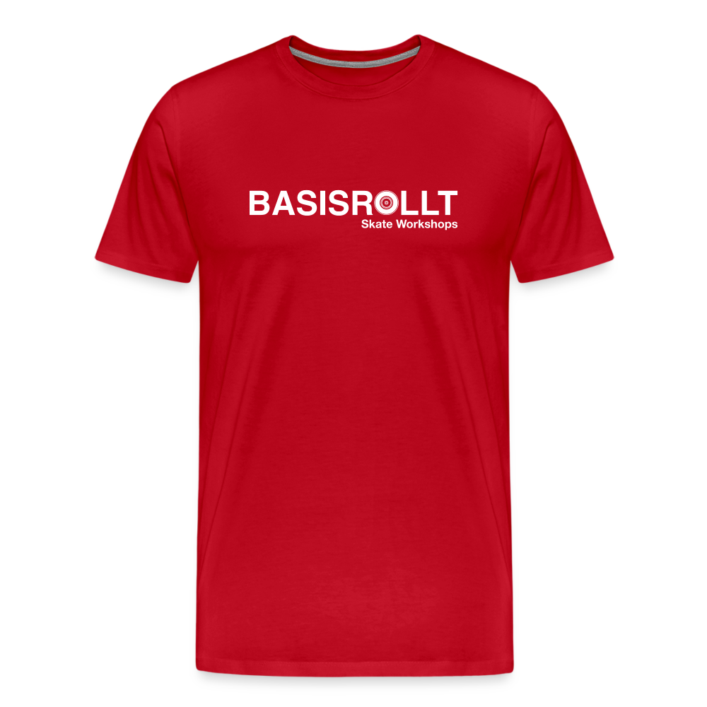 BASISROLLT - Männer Premium T-Shirt - „CLEAN&LOVE“ - Rot