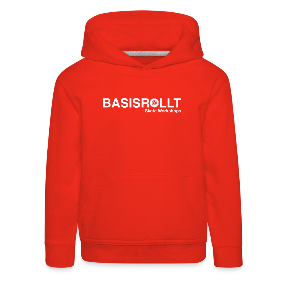 BASISROLLT - Kinder Premium Hoodie - CLEAN&LOVE - Rot