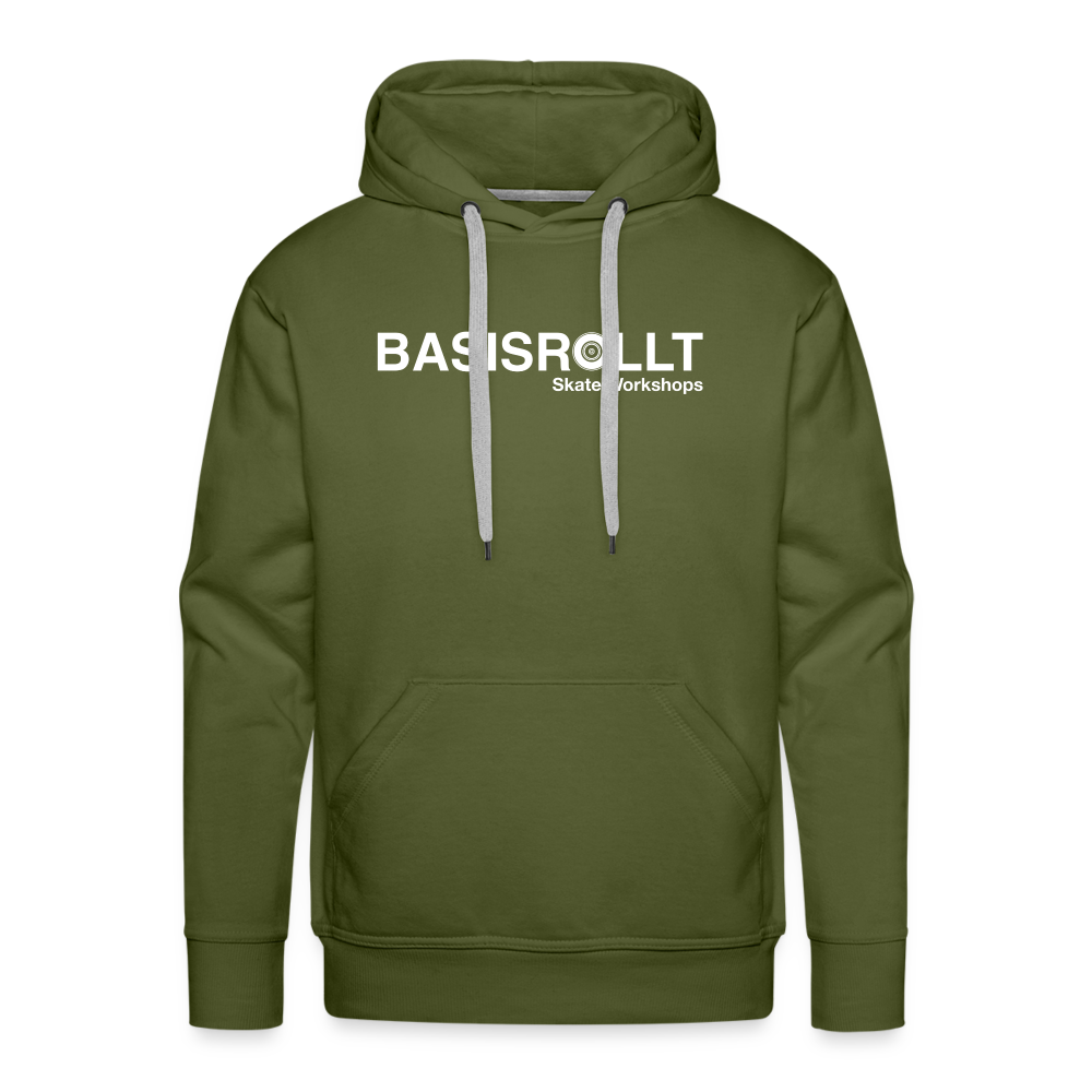 BASISROLLT - Männer Premium Hoodie - Clean&Love - Olivgrün