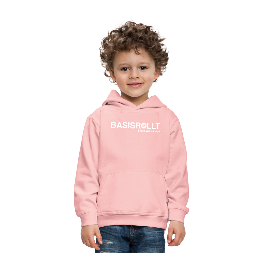 BASISROLLT - Kinder Premium Hoodie - CLEAN&LOVE - Kristallrosa