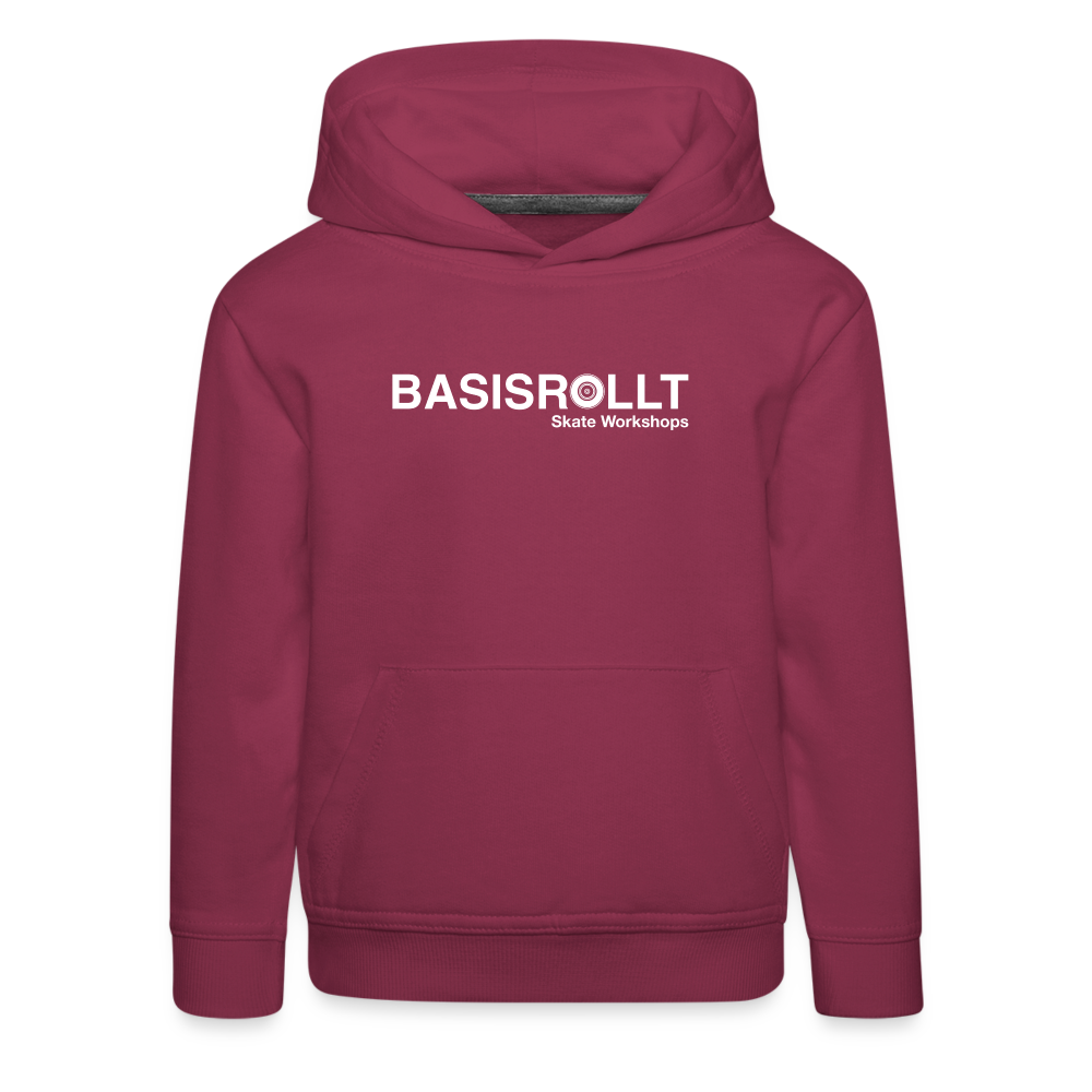 BASISROLLT - Kinder Premium Hoodie - CLEAN&LOVE - Bordeaux