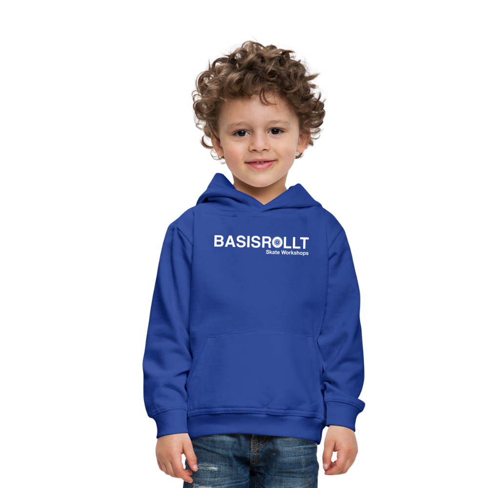 BASISROLLT - Kinder Premium Hoodie - CLEAN&LOVE - Royalblau