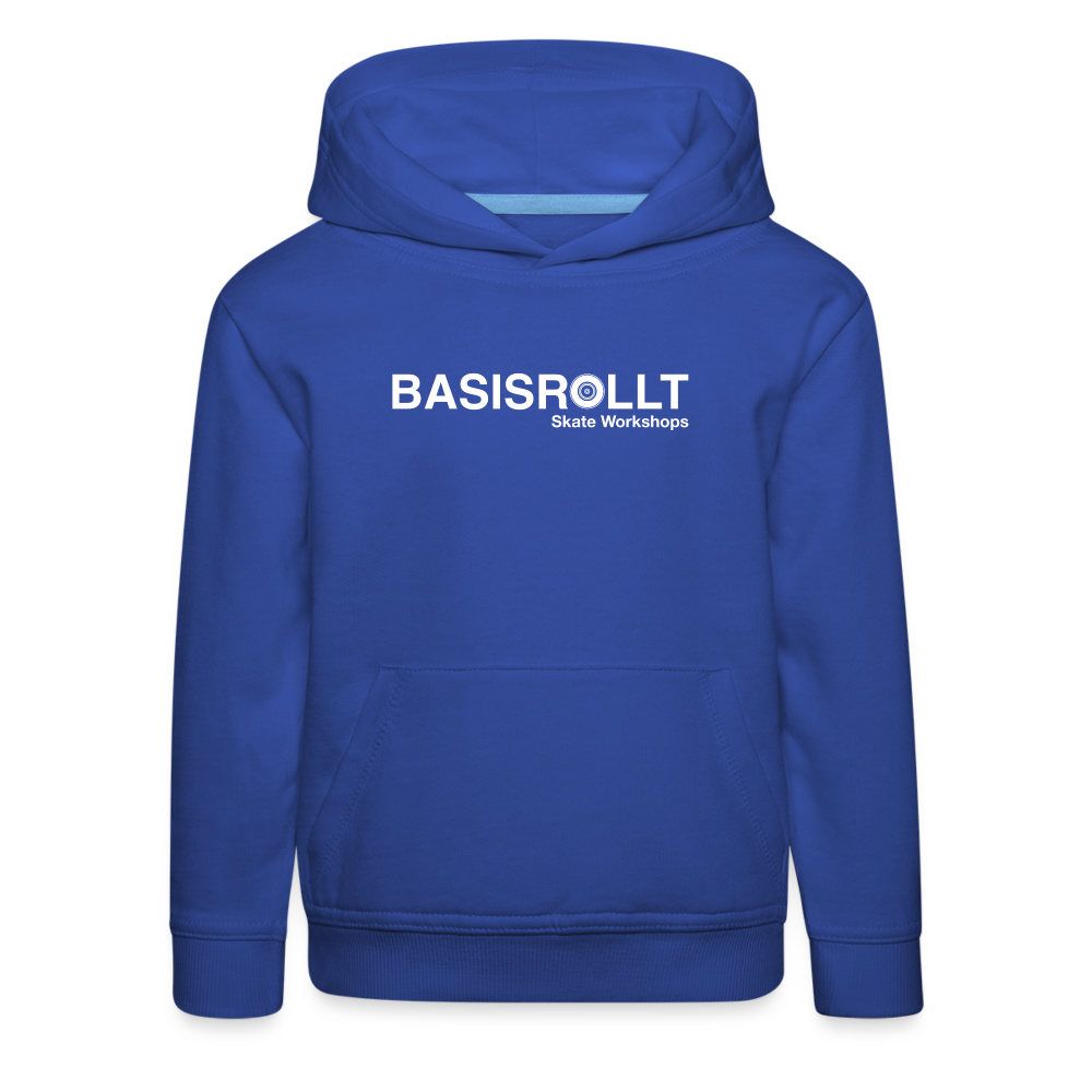 BASISROLLT - Kinder Premium Hoodie - CLEAN&LOVE - Royalblau