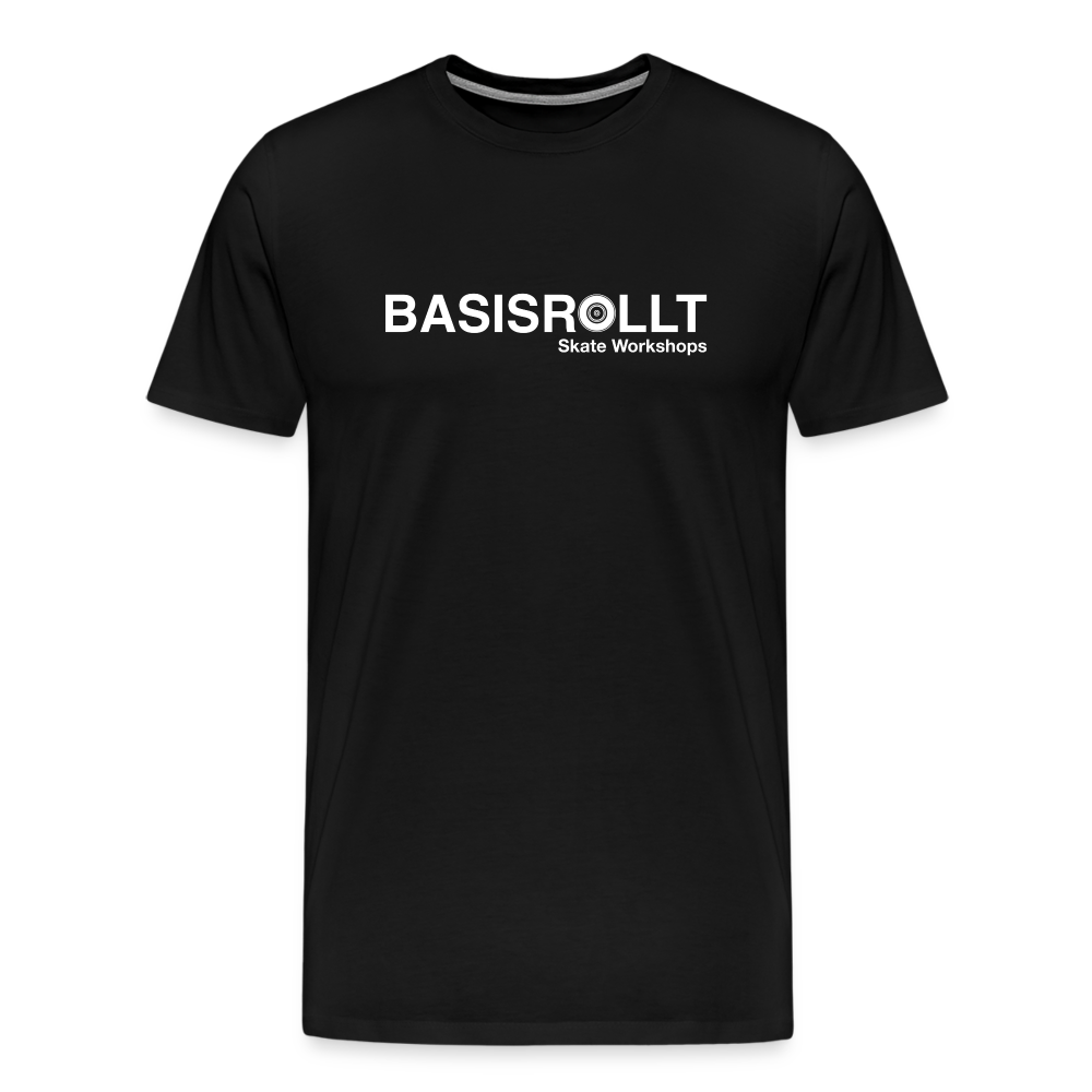 BASISROLLT - Männer Premium T-Shirt - „CLEAN&LOVE“ - Schwarz