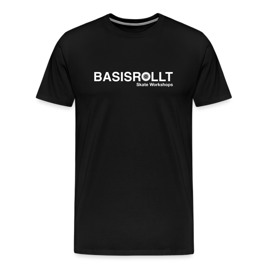 BASISROLLT - Männer Premium T-Shirt - „CLEAN&LOVE“ - Schwarz