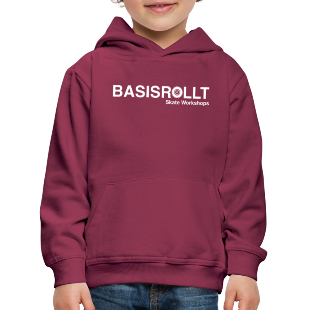 BASISROLLT - Kinder Premium Hoodie - CLEAN&LOVE - Bordeaux