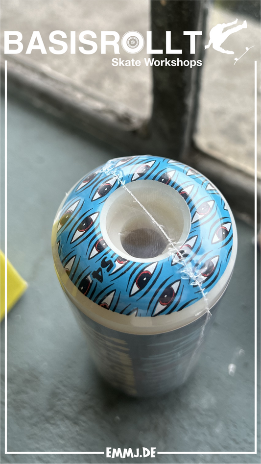 TOY MACHINE ALL SEEING Rollen WHITE BLUE 54MM 100A 4er Set