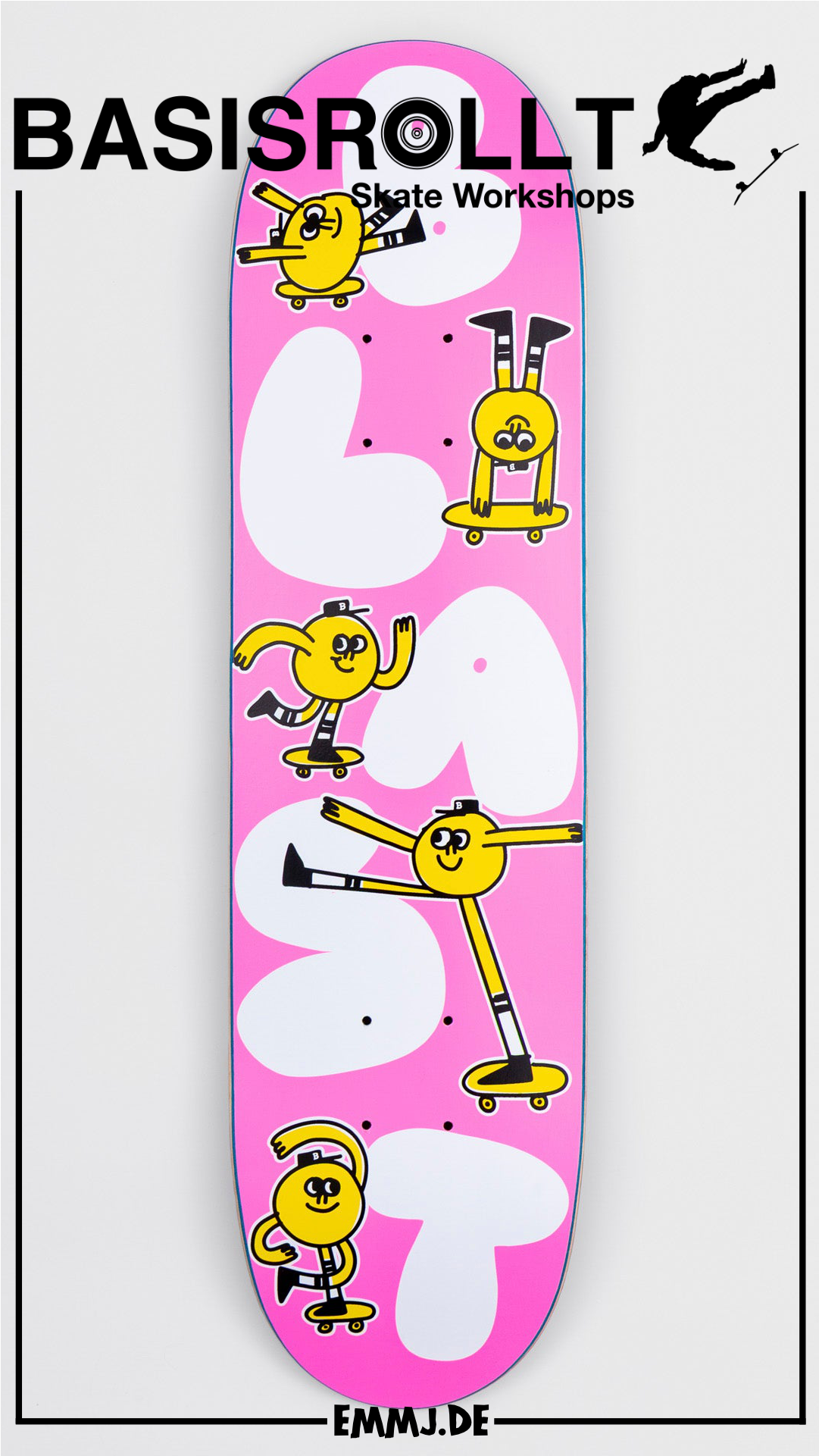 BLAST SKATES BUBBLE TRIX, mini POPS Skateboard Deck 8.0