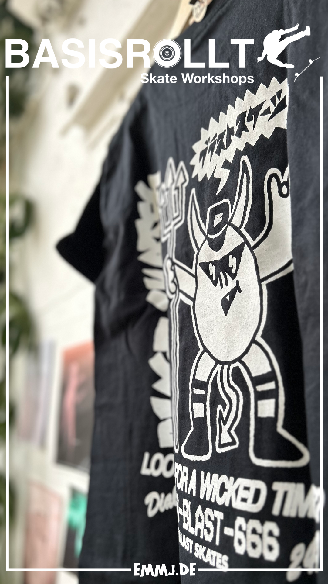 BLAST SKATES DEVIL MASCOT T-SHIRT