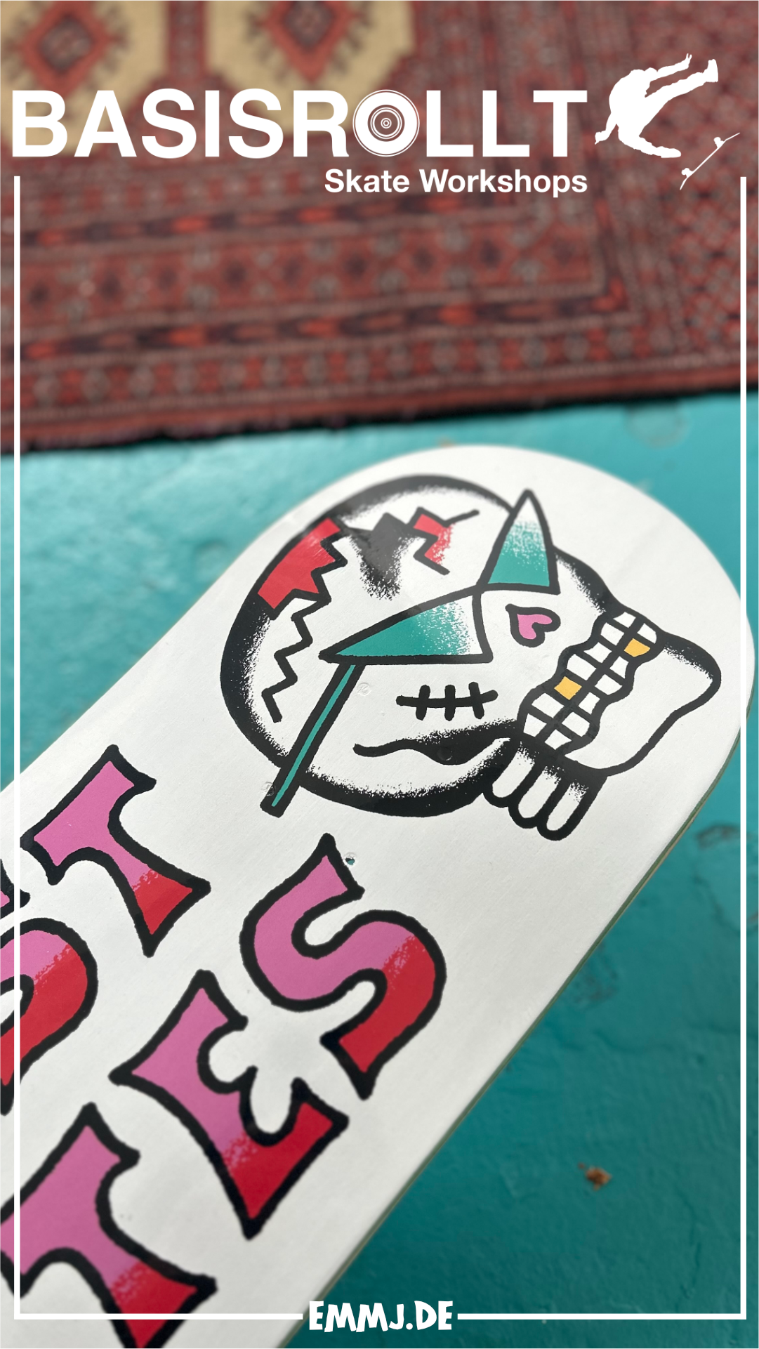 BLAST SKATES SKULLS TWIN TAIL DECK