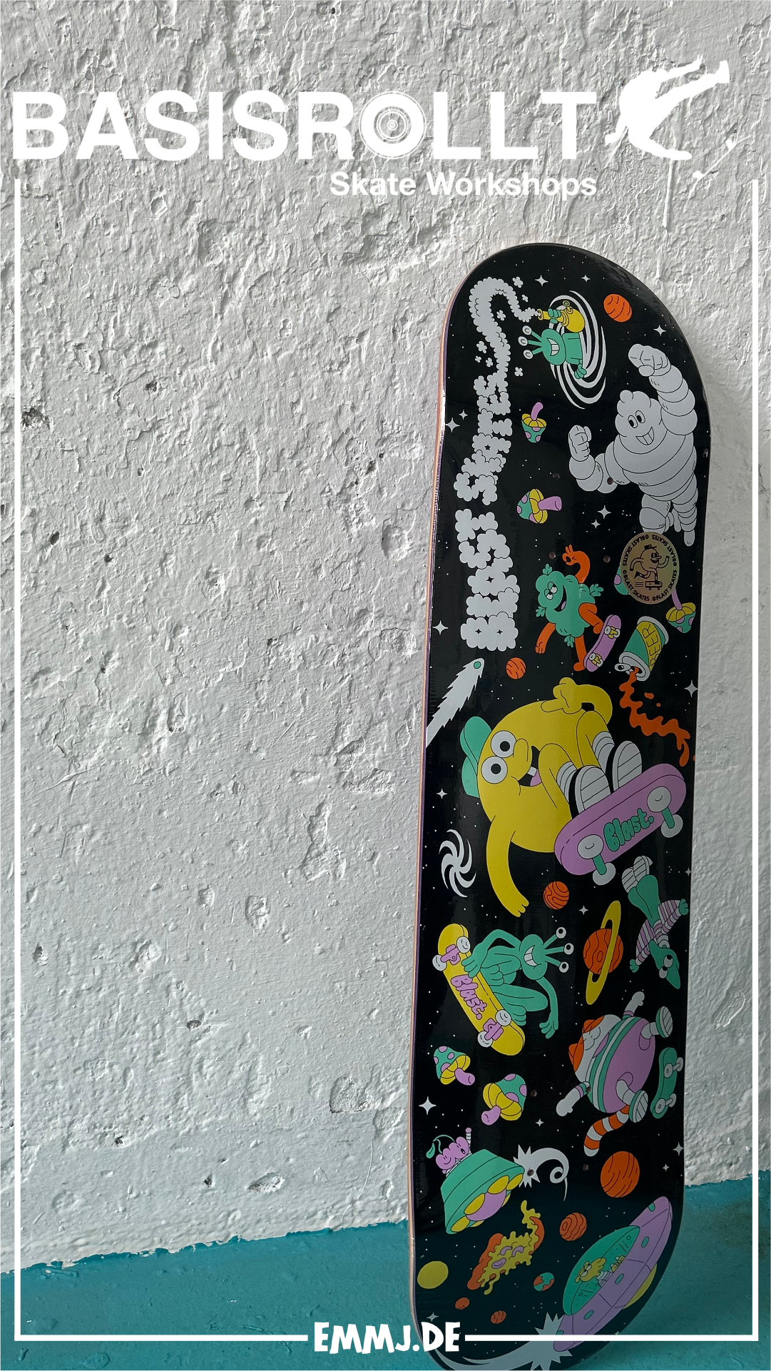 BLAST SKATES SPACE JUNK 8.25