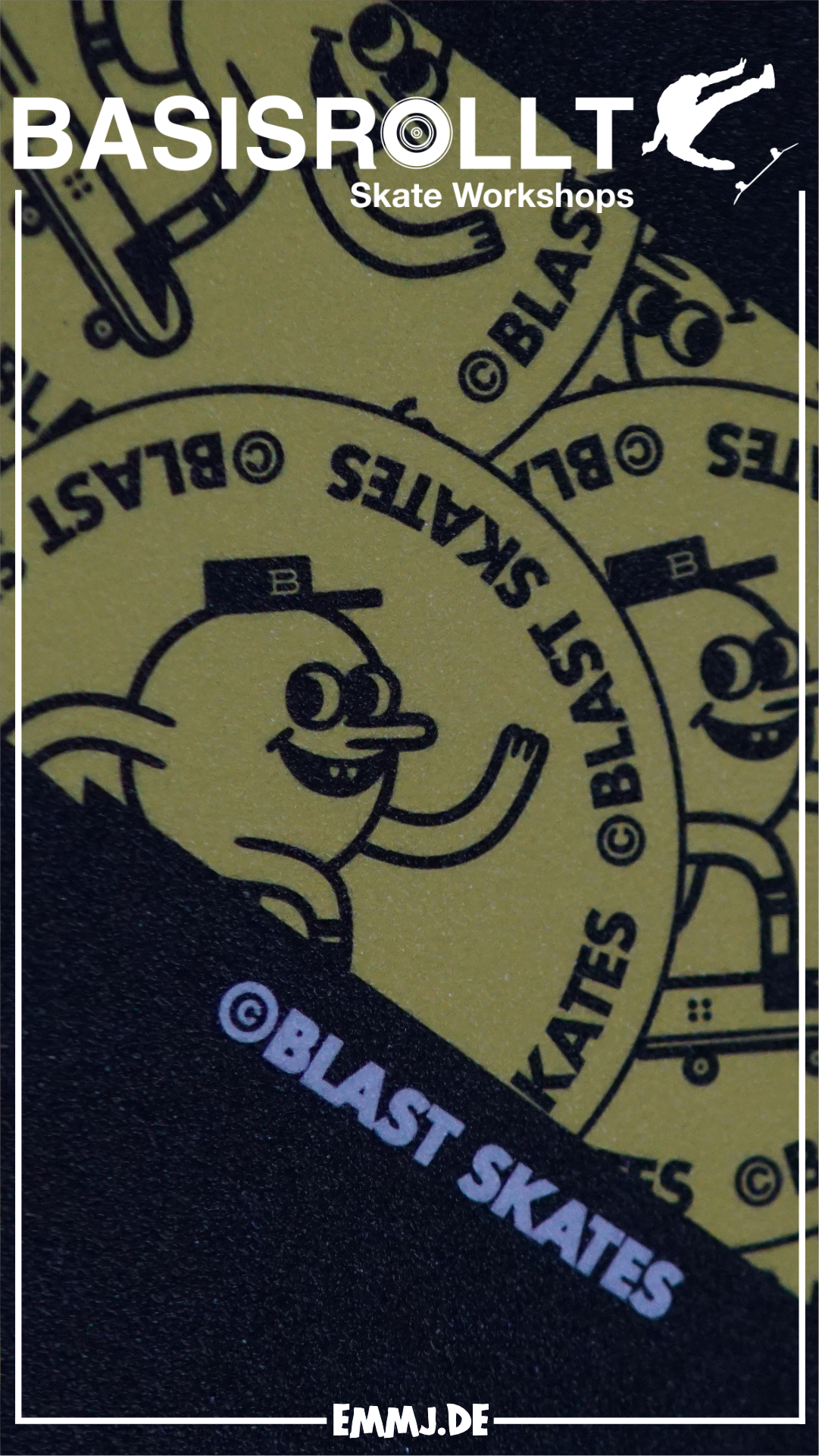 BLAST SKATES LOGO, GRIPTAPE, wide 11"