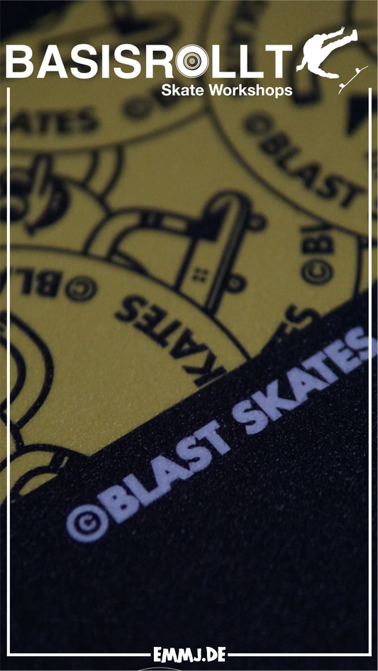 BLAST SKATES LOGO, GRIPTAPE, wide 11"