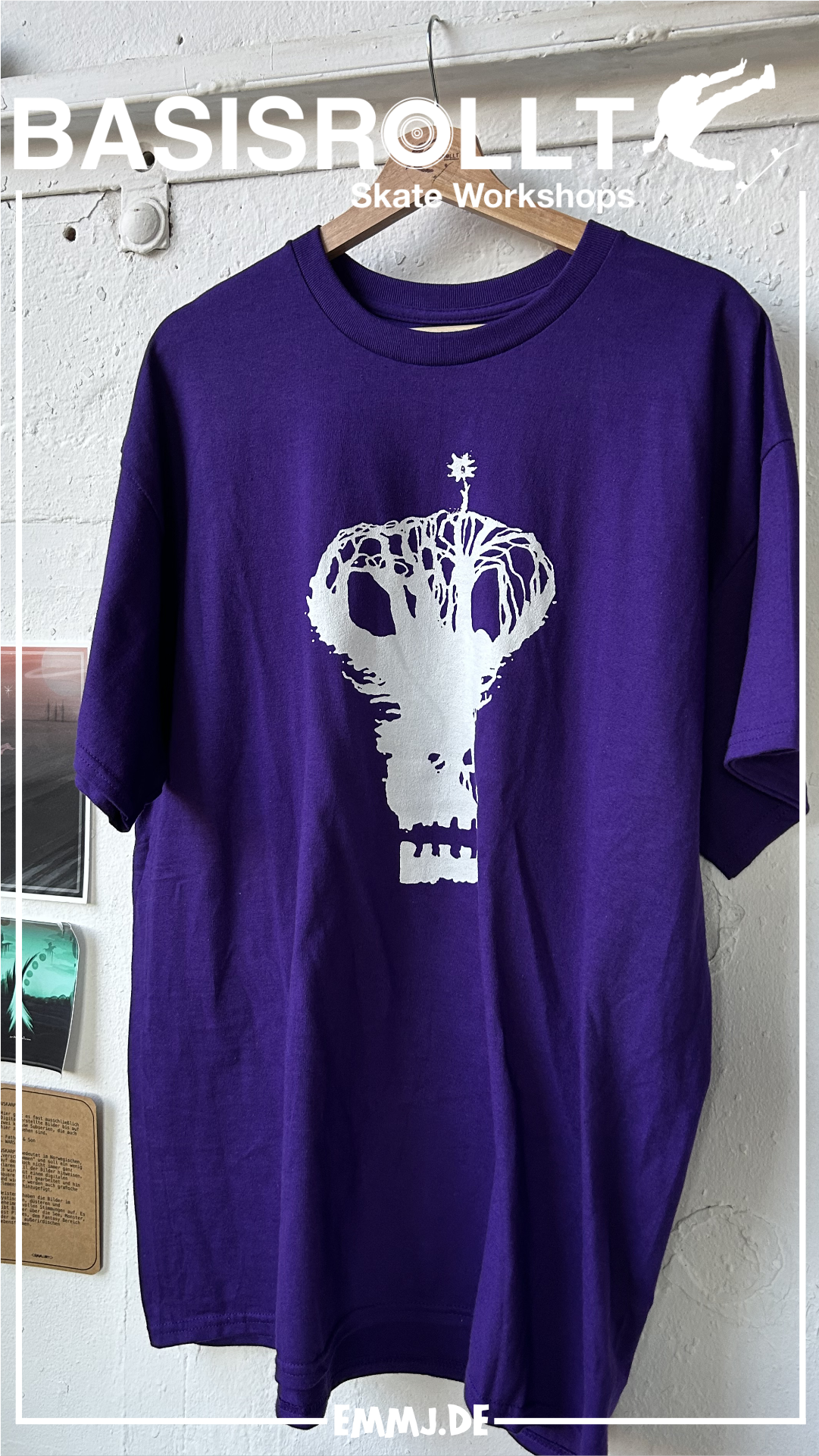 DARCARDS Series #Skull T-Shirt - Zahnstocher Kunst mit Tusche