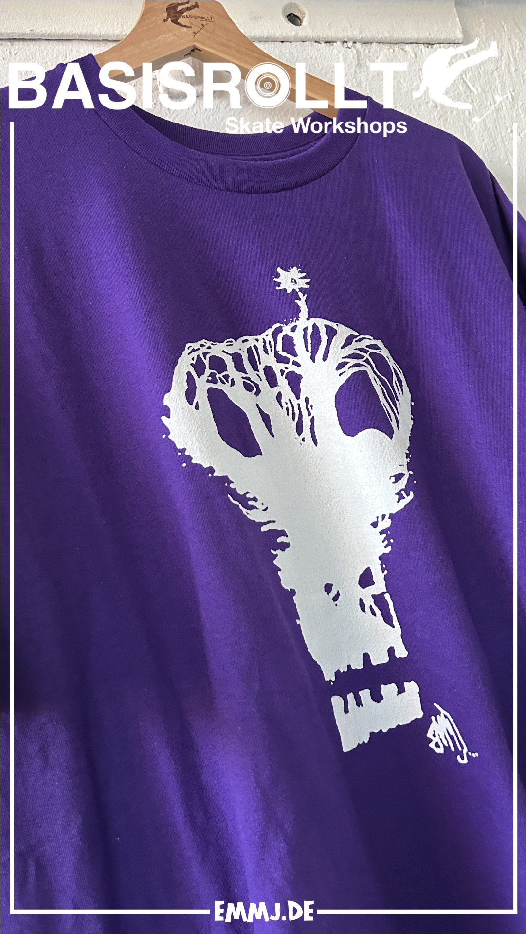 DARCARDS Series #Skull T-Shirt - Zahnstocher Kunst mit Tusche