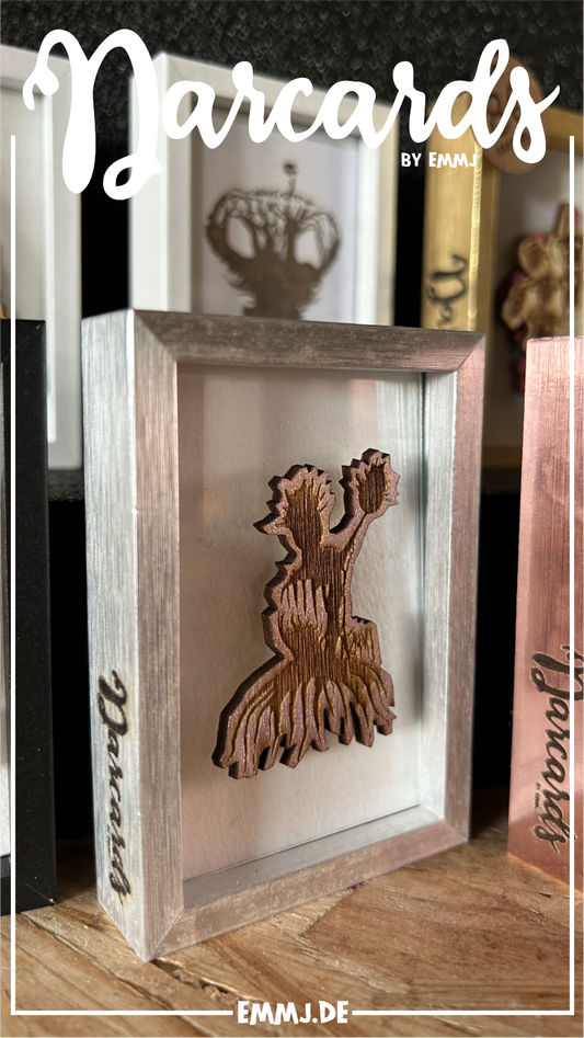 DARCARDS Mini Bilderrahmen - lasertechnik #24 rose/chrome