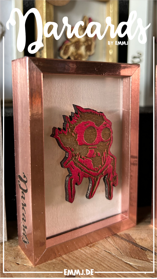 DARCARDS Mini Bilderrahmen - lasertechnik #17 pink/rosa