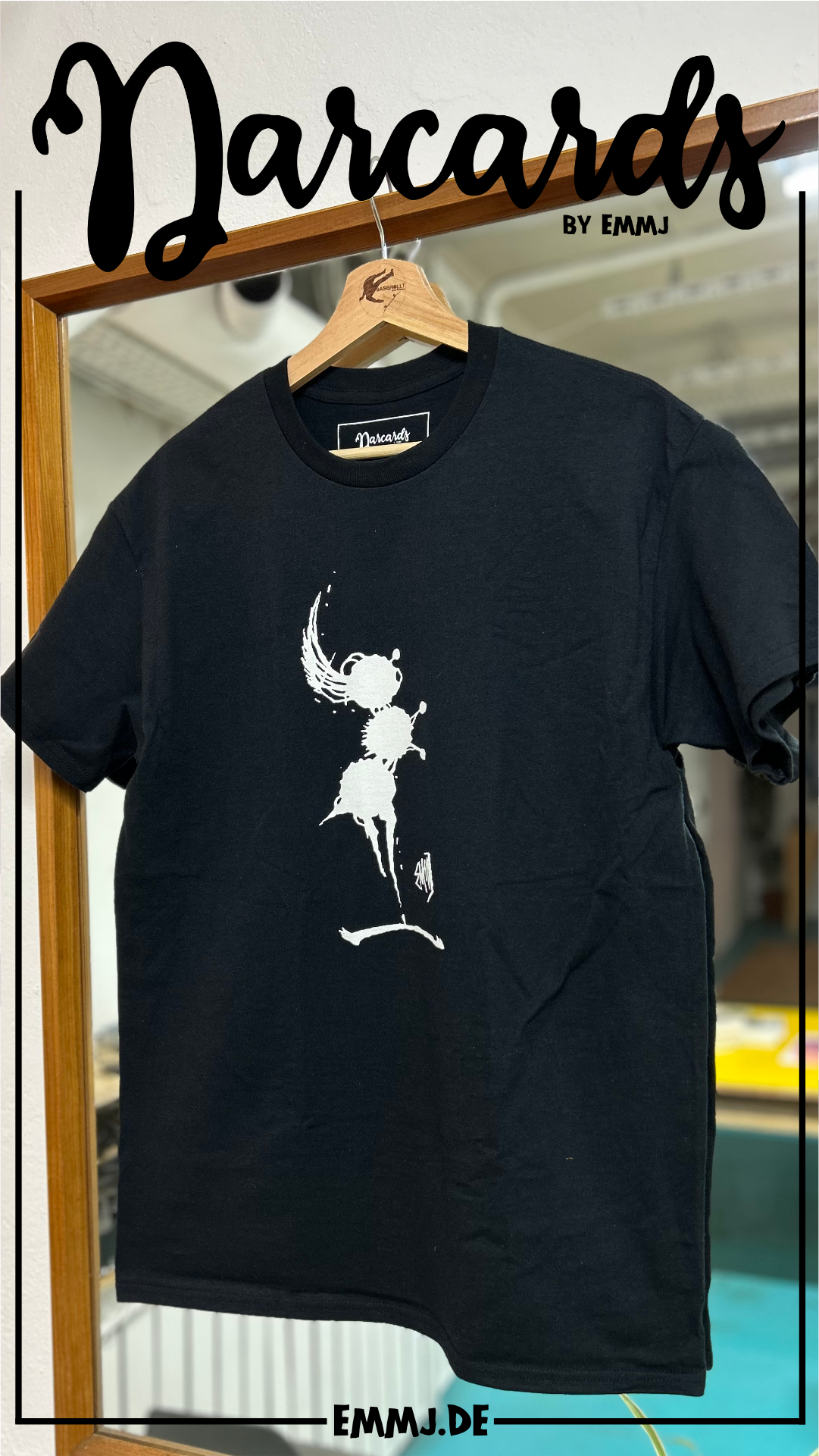 DARCARDS Series #62 T-Shirt - Zahnstocher Kunst mit Tusche