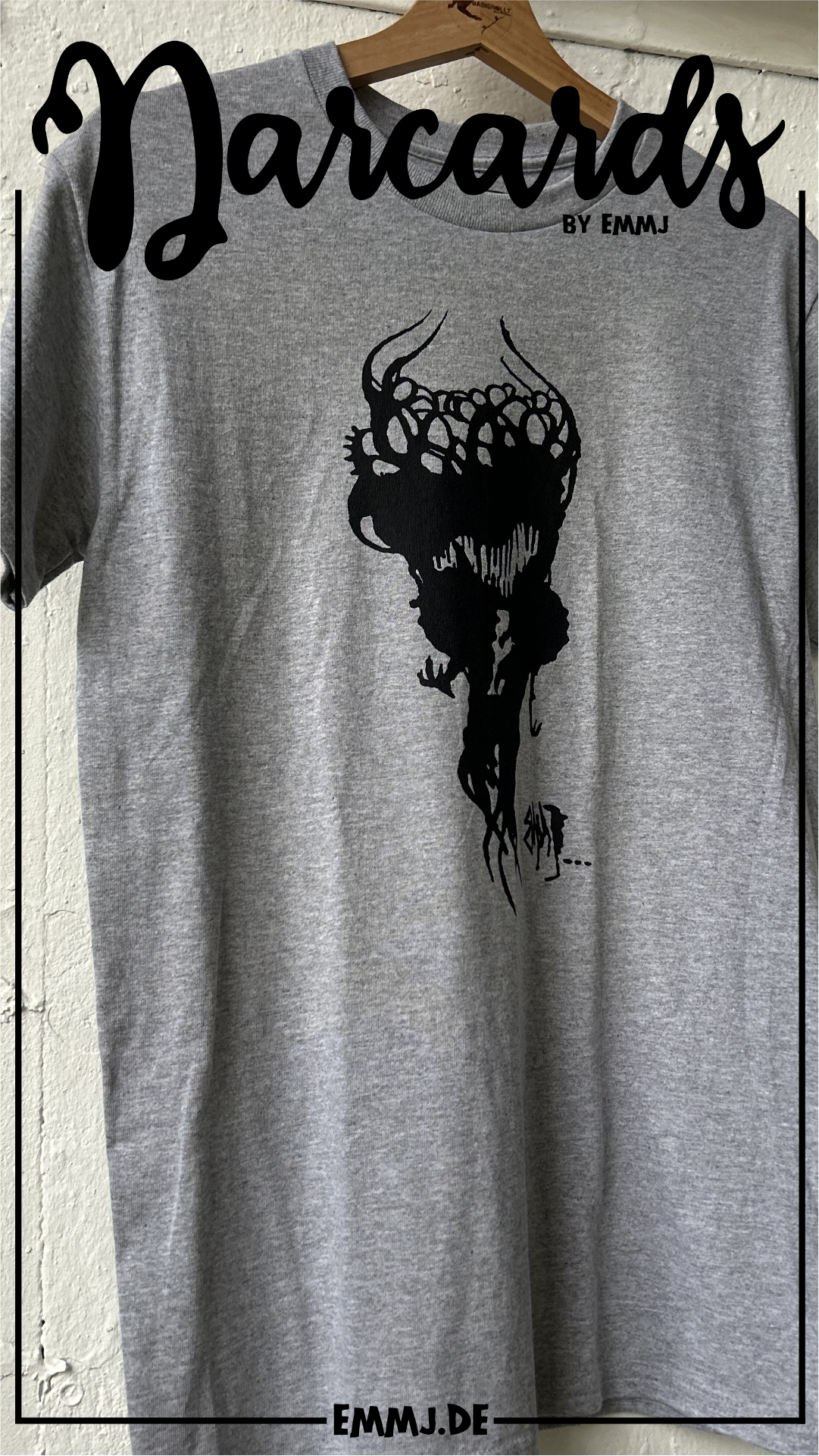 DARCARDS Series #New Brain T-Shirt - Zahnstocher Kunst mit Tusche