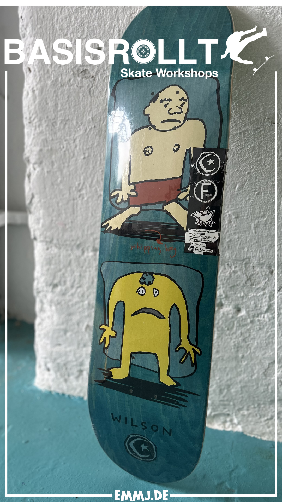 Foundation Wilson Whipping Boy 8.0” Skateboard Deck