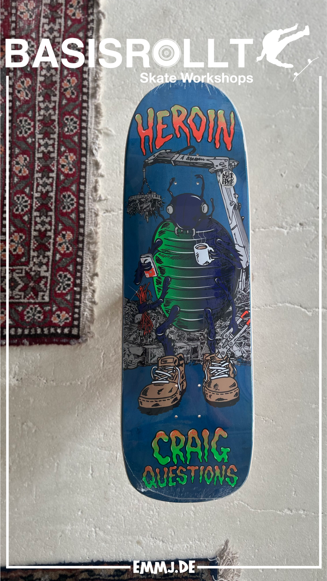 Heroin Skateboards Craig Questions Bug 9.6 Erik Halisch-EMMJ