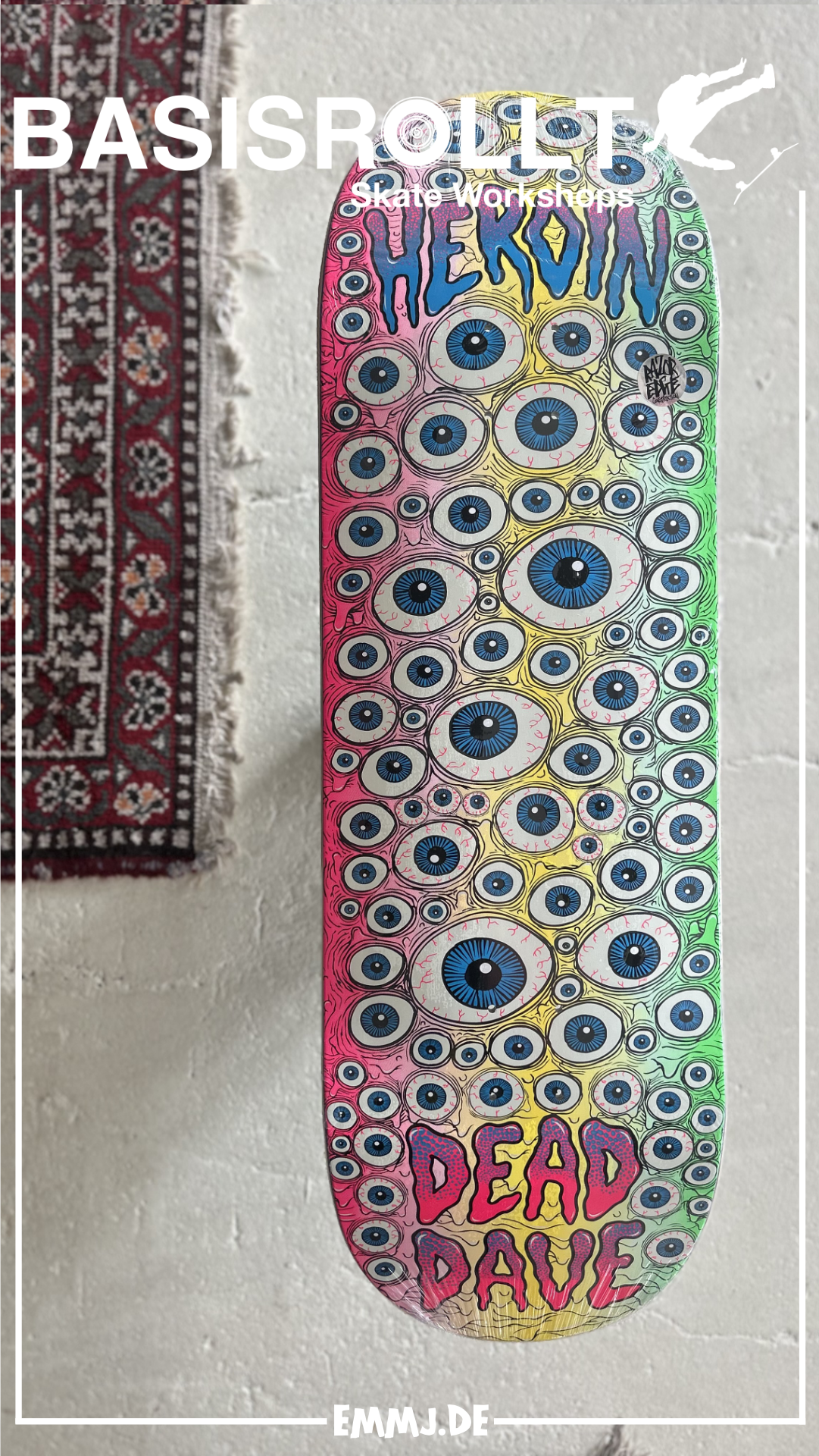 Heroin Skateboards Dead Dave Eyes 10.0 Erik Halisch-EMMJ