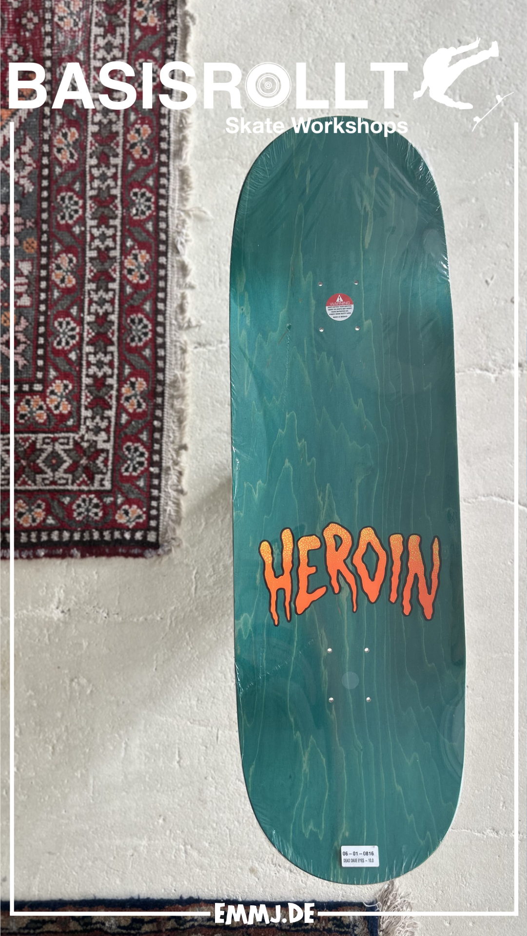 Heroin Skateboards Dead Dave Eyes 10.0 Erik Halisch-EMMJ