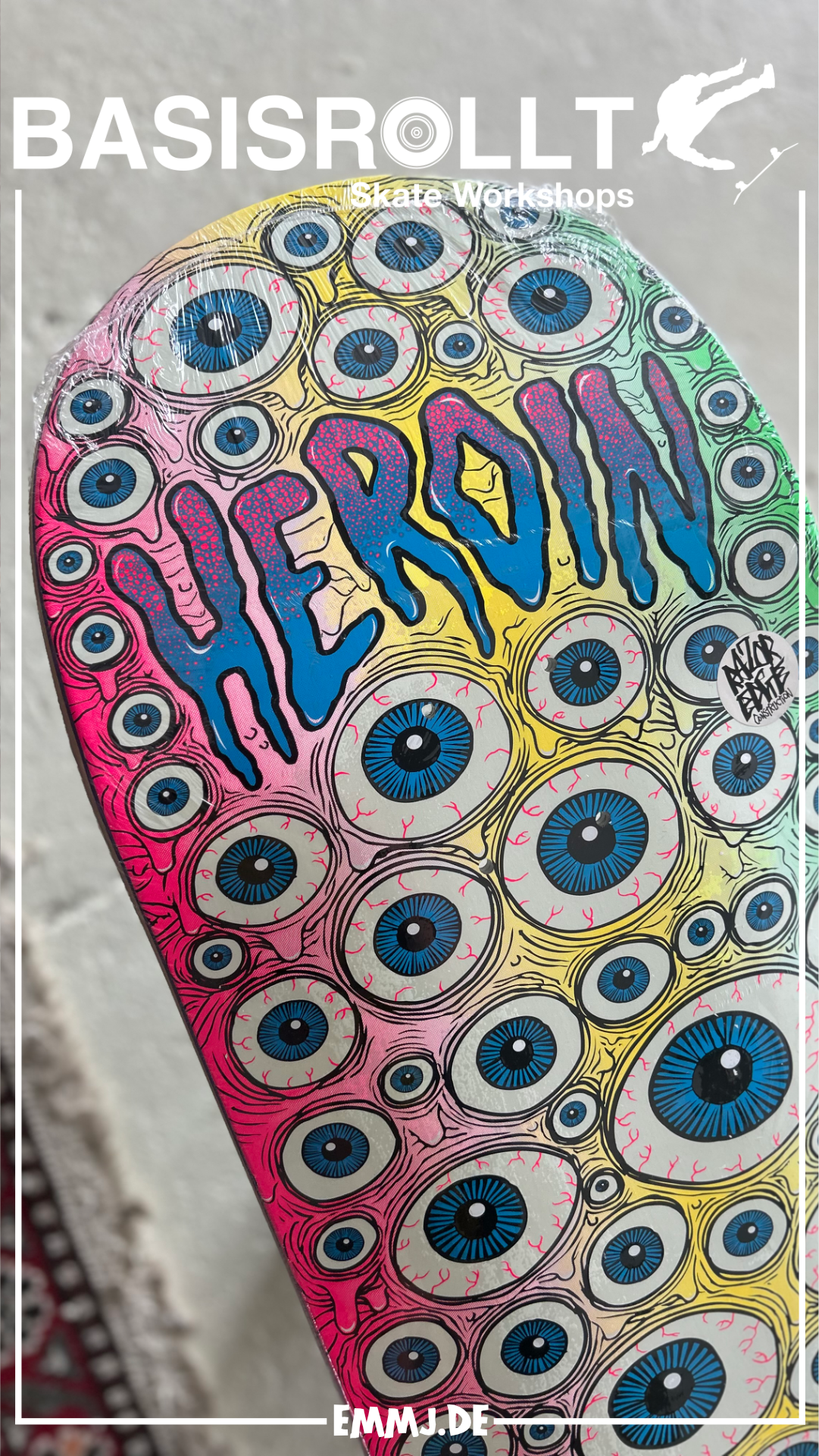 Heroin Skateboards Dead Dave Eyes 10.0 Erik Halisch-EMMJ