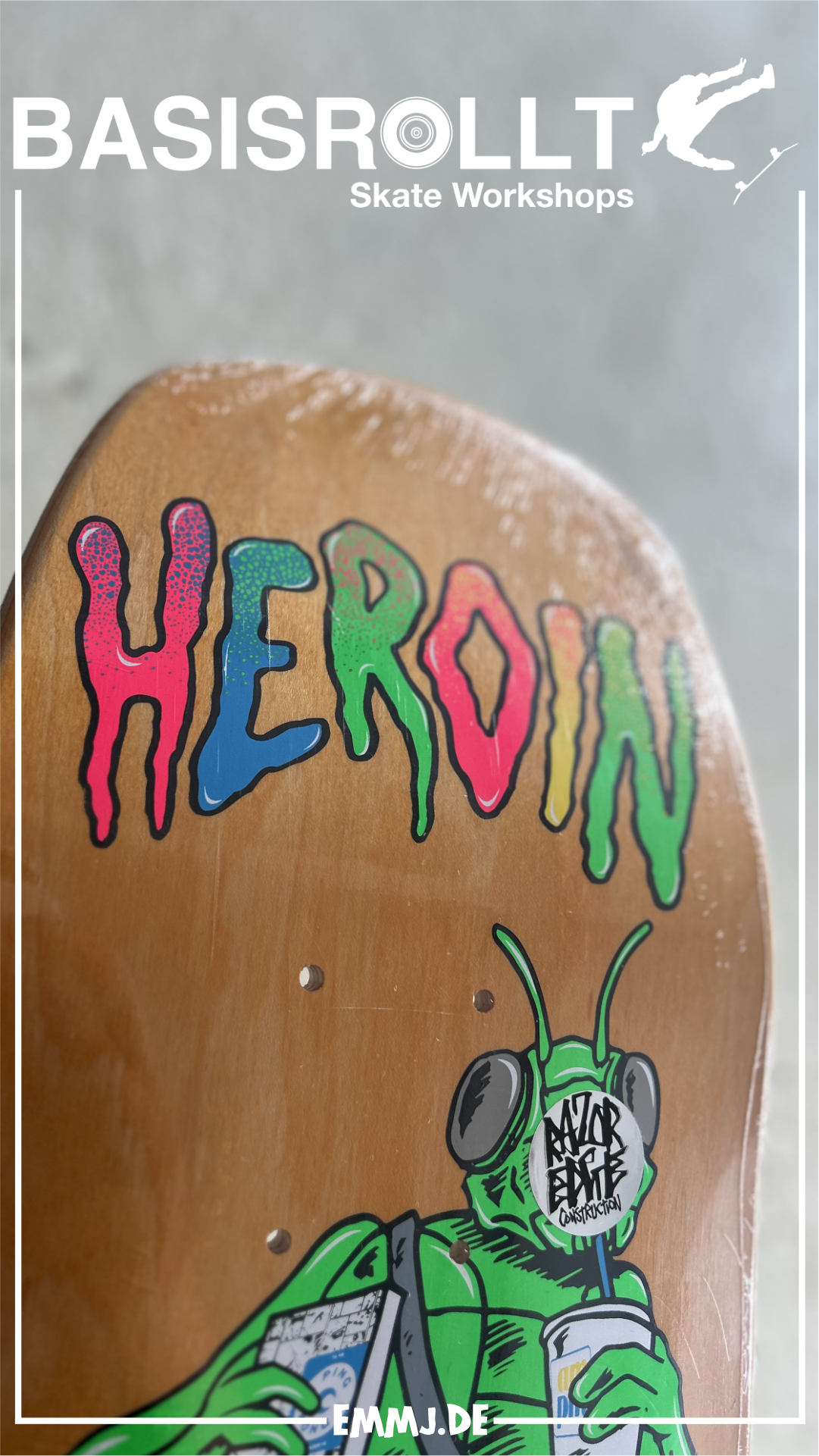 Heroin Skateboards Hayate Bug Erik Halisch-EMMJ