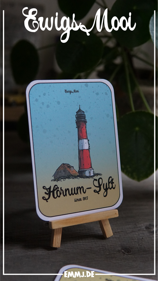 Hörnum Sylt Leuchtturm - Sammelkarte - Postkarte - A6