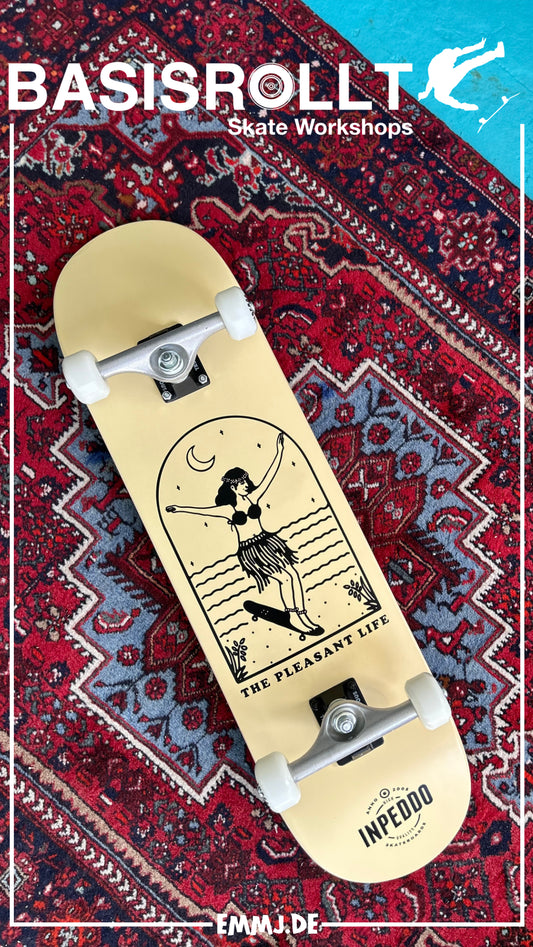 INPEDDO - Lady beige - Skateboard Std Complete 8.25