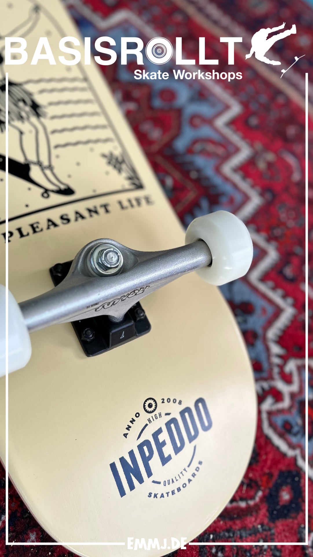 INPEDDO - Lady beige - Skateboard Std Complete 8.25