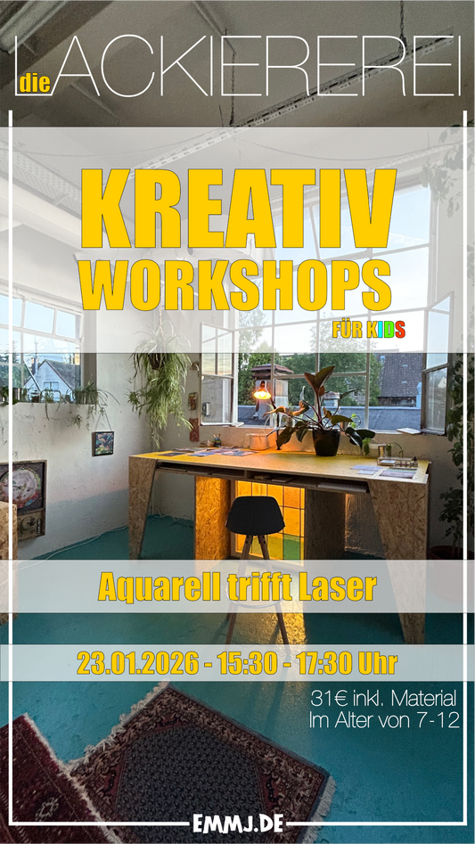 Die Lackiererei - Kreativ Workshops für Kids in Soest - Ense - Arnsberg 23.01.2026