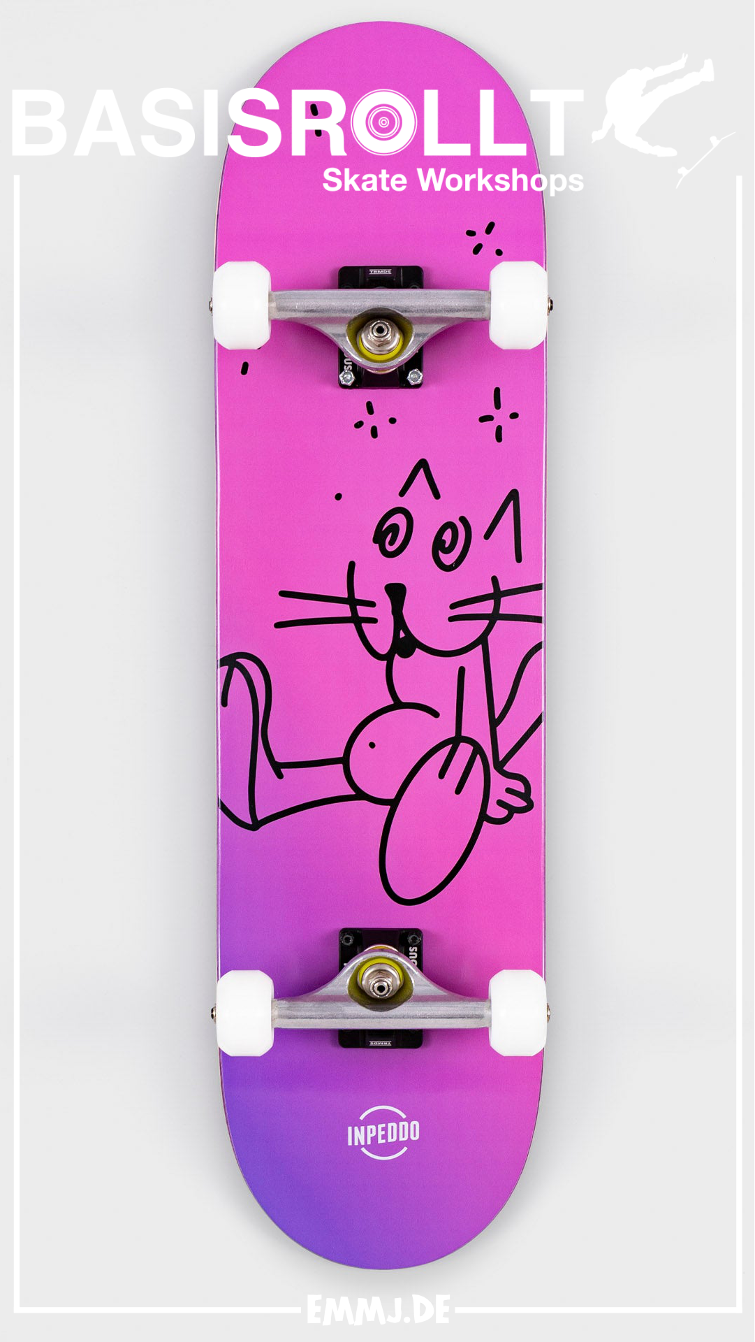INPEDDO  BOOZE CAT Pink - Mid-sizes complete 7.75 Erik Halisch-EMMJ