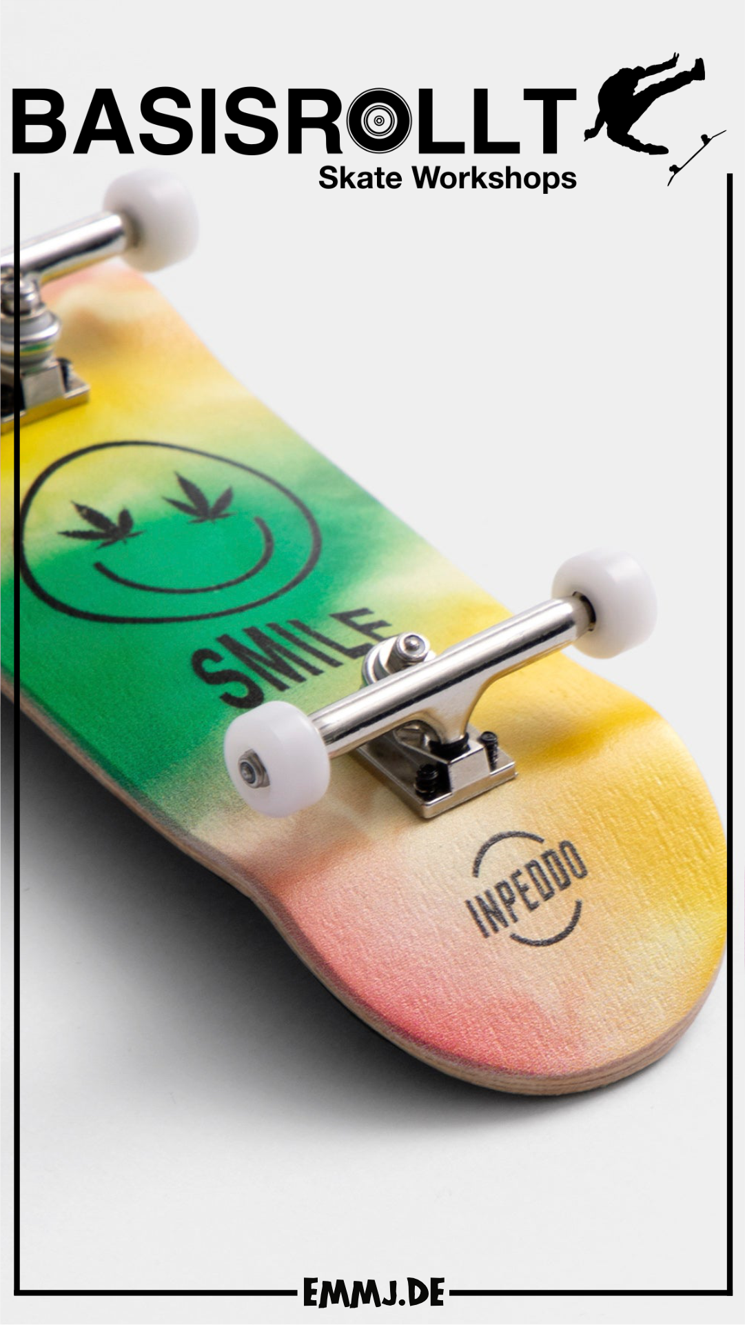 INPEDDO Fingerboard Compl. 3rd Gen, SMILE TIE-DYE - 34mm